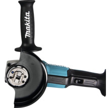 Makita Winkelschleifer mit X-Lock-Aufnahme und Zusatzhandgriff