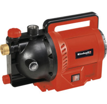 Einhell Gartenpumpe GC-GP 1045 mit Tragegriff, Ein- und Ausschalter sowie Wasserbefüllschraube.
