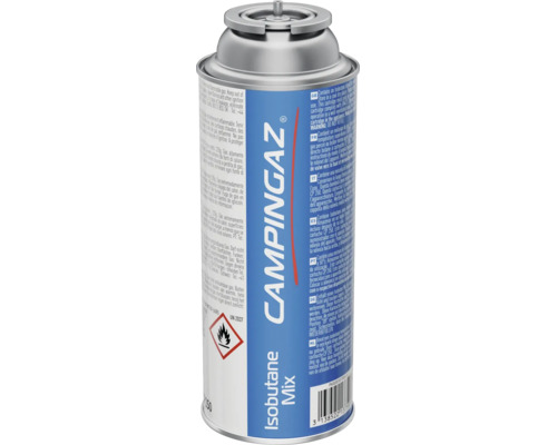 Campingaz Ventilkartusche Isobutane Mix für Gaskocher mit Ventilanschluss und Sicherheitshinweisen