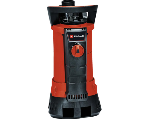 Einhell Tauchpumpe mit integriertem Schalter und Tragegriff.