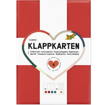 Folia Bringmann Classic Klappkarten Set mit 6 Klappkarten und 6 Umschlägen zum Basteln.