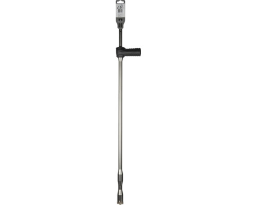 Makita Staubabsaugbohrer aus Metall mit schwarzem Anschluss für Staubabsaugung.