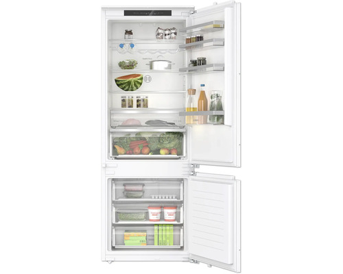 Bosch Einbau Kühl Gefrierkombination mit VitaFresh Frischesystem und transparenten Ablagen für eine organisierte Lebensmittelaufbewahrung