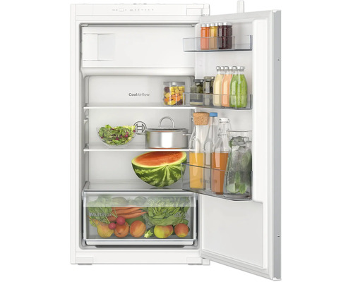 Bosch Einbaukühlschrank mit MultiBox XXL für Obst und Gemüse und CoolAirflow System für gleichmäßige Kühlung.
