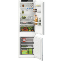 Bosch Einbau Kühl Gefrierkombination mit VitaFresh und NoFrost Technologie für optimale Lagerung von Lebensmitteln.