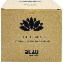 Blau aquaristic Coco Mat natürliches Hydrokultur-Medium in einer Kartonverpackung mit Lotus-Logo.