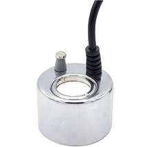 Ultraschall-Vernebler aus Metall mit Sensor und Kabel.