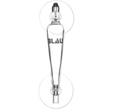 Glas-Blasenzähler für Aquarien von Blau Aquaristic mit Logo-Schriftzug.