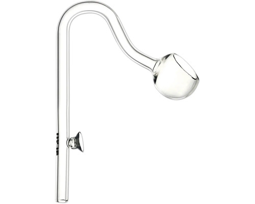 Lily Pipe aus Glas für Aquarien-Außenfilter mit Saugnapf, gebogenes Auslaufrohr.