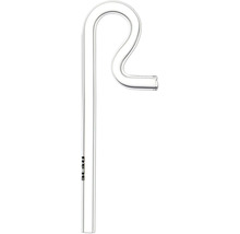 Gebogenes Glasrohr für Aquarienfilter, transparentes Lily Pipe Zubehör für den Wassereinlauf oder -auslauf.