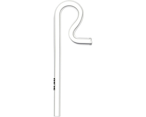 Gebogenes Glasrohr für Aquarienfilter, transparentes Lily Pipe Zubehör für den Wassereinlauf oder -auslauf.