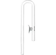 U-Rohr aus Glas für Aquarien, mit Saugnapf zur Befestigung