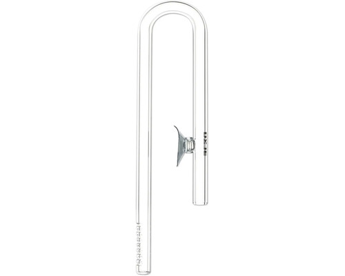 U-Rohr aus Glas für Aquarien, mit Saugnapf zur Befestigung