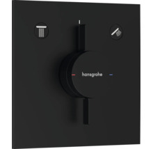 Hansgrohe Unterputz Einhebelmischer für zwei Verbraucher quadratisch mit Hansgrohe Logo