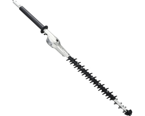Teleskop Heckenschere mit langer Schneidklinge und ergonomischem Griff für die Gartenpflege.