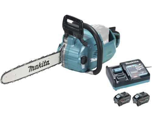 Makita Akku Kettensäge mit Ladegerät und zwei Akkus