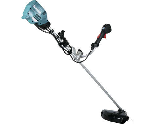 Makita Motorsense mit ergonomischem Fahrradgriff und Elektroantrieb für die Gartenpflege.