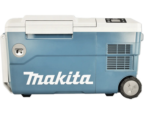 Makita Akku-Kühl- und Warmhaltebox mit integriertem Display und Rollen
