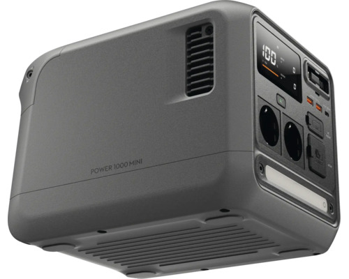 Tragbare Powerstation mit Display, Steckdosen und USB Anschlüssen