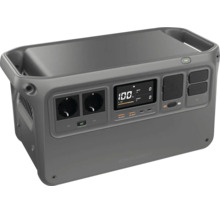 Tragbare Powerstation mit Steckdosen, Display und USB-Anschlüssen