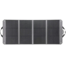 Tragbares Solarpanel mit vier faltbaren Elementen und Tragegriffen für die mobile Stromversorgung