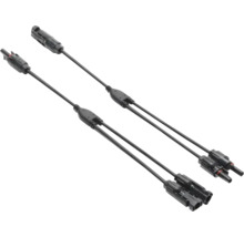 Zwei Photovoltaik Y Kabel mit Steckern für Solaranlagen