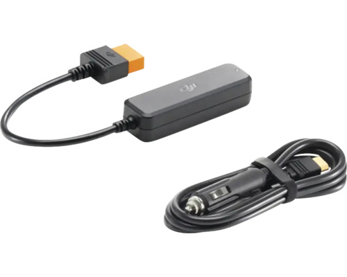 DJI KFZ Ladekabel mit Adapter und Anschlusskabel für Drohnenakkus