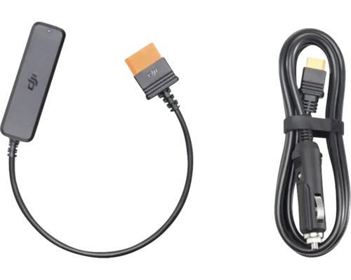 DJI Kfz Ladekabel mit Adapter und Anschlusskabel
