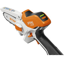 Stihl GTA 20 Akku Gehölzschneider mit Sägekette für Baumpflege und Holzarbeiten.