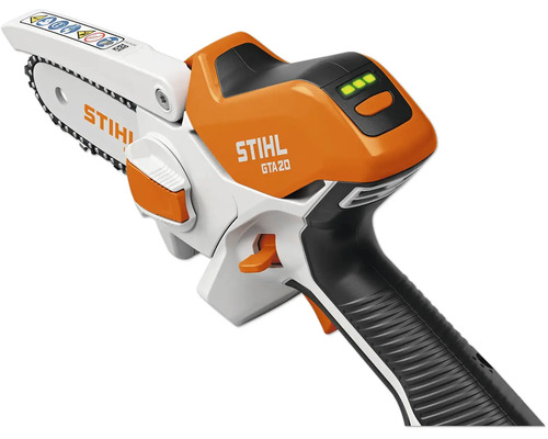Stihl GTA 20 Akku Gehölzschneider mit Sägekette für Baumpflege und Holzarbeiten.