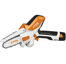 Stihl Akku Gehölzschneider GTA 20 mit Führungsschiene und Sägekette für Gartenarbeiten