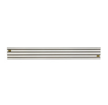 DeWalt Führungsschiene aus Aluminium mit schwarzen Gleitstreifen für Präzisionsschnitte mit Kreissägen.