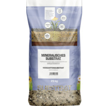 Mineralisches Kiesgartensubstrat im 25 Kilogramm Sack zur Bepflanzung von Kiesgärten und trockenen Standorten.