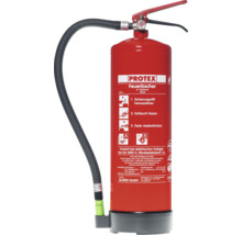 Protex Schaumfeuerlöscher mit 6 Liter Inhalt zur Brandbekämpfung der Klassen A und B