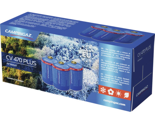 Campingaz Gaskartuschen CV 470 Plus 3er Pack fuer Gaskocher und Gaslampen