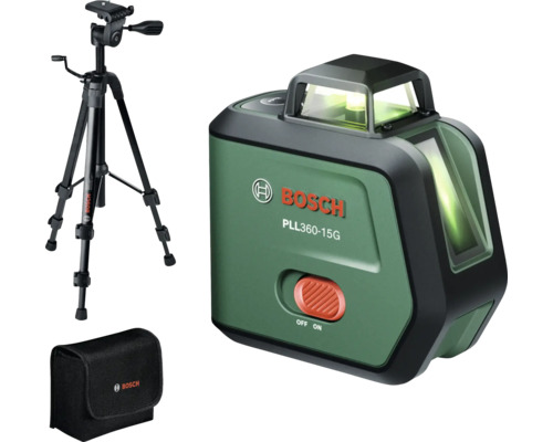 Bosch Kreuzlinienlaser PLL 360 15 G mit Stativ und Tasche