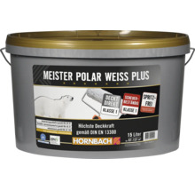 Eimer Meister Polar Weiss Plus Wandfarbe 15 Liter für hochdeckende Innenanstriche mit Hornbach Logo