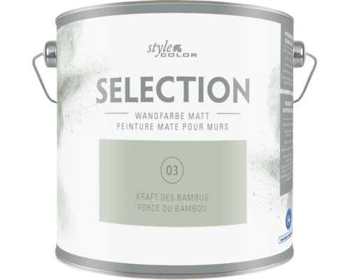 Eimer StyleColor Selection Wandfarbe matt Kraft des Bambus 03