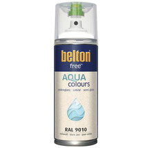 Belton free Aqua Colours Sprühlack in reinweiß seidenglanz RAL 9010