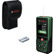 Bosch Laser Entfernungsmesser mit Schutztasche und Batterien für präzise Messungen