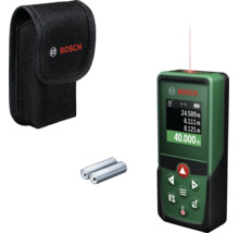 Bosch Laserentfernungsmesser mit Schutztasche und Batterien für präzise Messungen