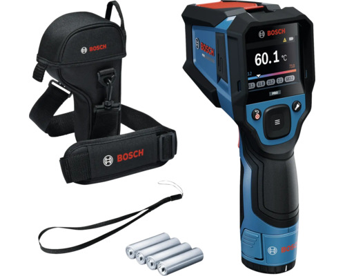 Bosch Thermodetektor mit Tasche, Handschlaufe und vier Batterien