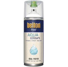 Belton Free Aqua Colours Sprühlack in Reinweiß RAL 9010 hochglänzend