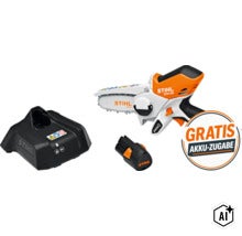 Stihl Akku Gehölzschneider GTA 26 Set mit Akku und Ladegerät inklusive Gratis Akku Aktion (Image AI modified or generated)
