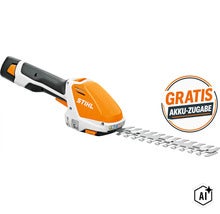 Stihl Akku Strauchschere mit Gratis Akku Zugabe (Image AI modified or generated)