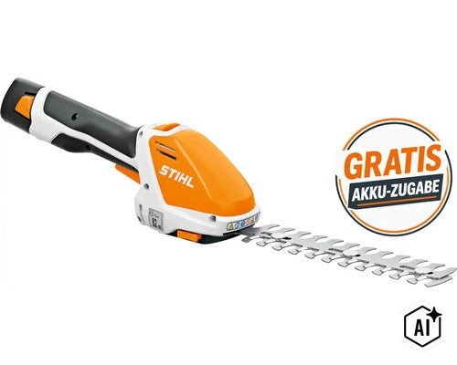 Stihl Akku Strauchschere mit Gratis Akku Zugabe (Image AI modified or generated)
