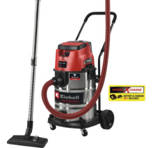 Einhell Professional Nass Trockensauger 36 Volt mit Edelstahlbehälter und Fahrgestell, Akku und Ladegerät sind nicht im Lieferumfang enthalten.