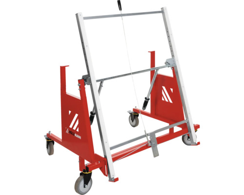 Holzmann Plattenwagen für den Transport von großen Holz- oder Gipskartonplatten auf Rollen.
