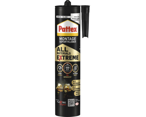 Pattex Montage Sofortkleber All Materials Extreme Kartusche mit Klebedüse
