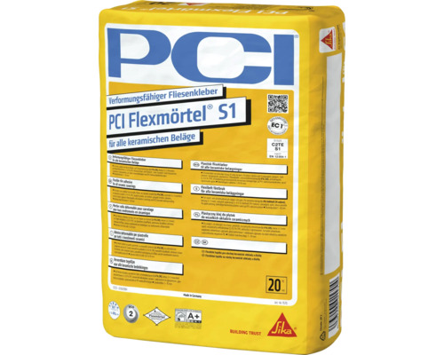 PCI Flexmörtel S1 Fliesenkleber Sack 20 Kilogramm für keramische Beläge